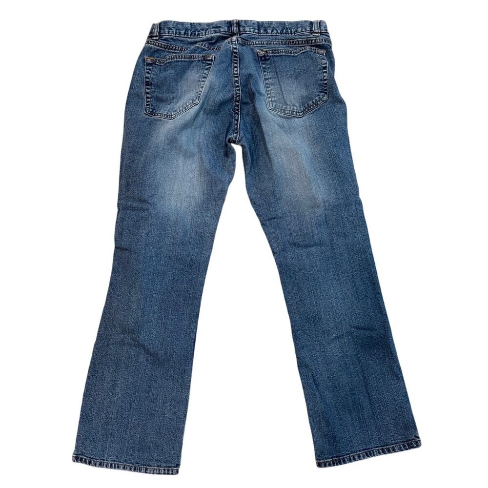 Gap Stretch Size 6 Denim Jeans Medium Wash Stretch Pockets Straight Leg - Picture 2 of 4